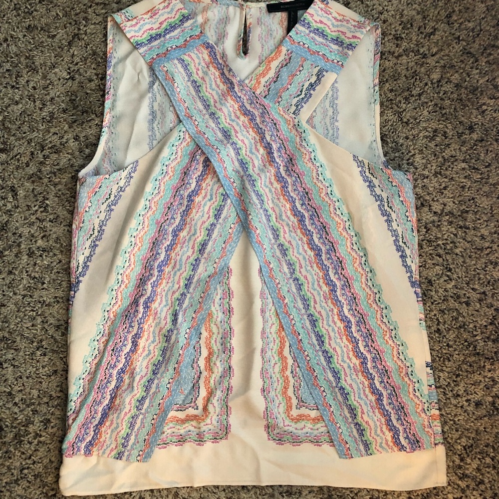 BCBG Cross-front Blouse